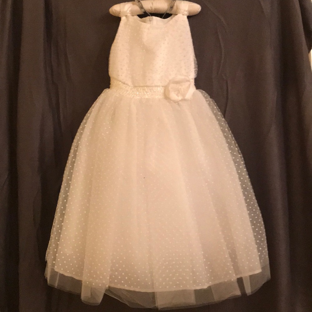 NWT White formal dress with crystals